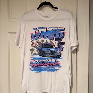 Zumiez Adam LZ White Graphic Racing T-Shirt